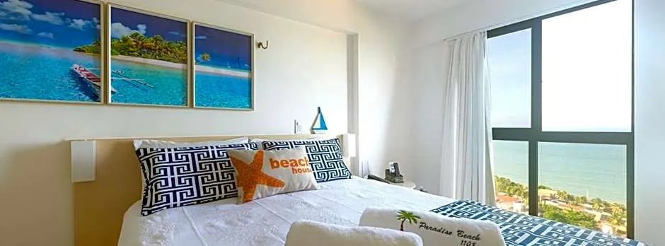Vista Mar da PRAIA de PONTANEGRA 2 quartos Wifi 55 MB capacidade para até 6 pessoas e PET friendly