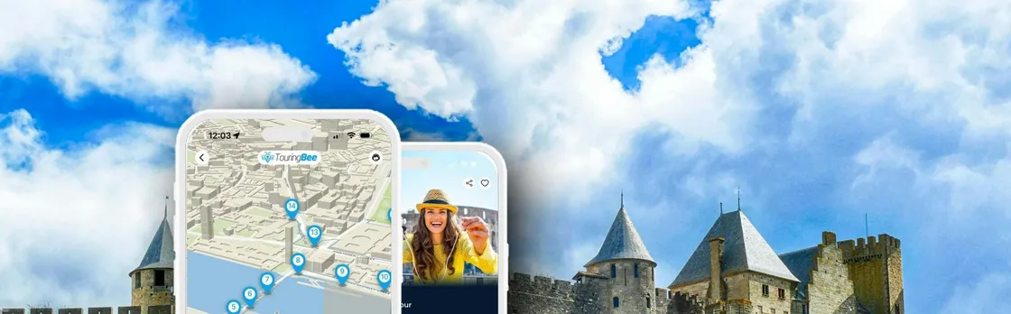 Carcassonne self-guided walking tour with audio app
