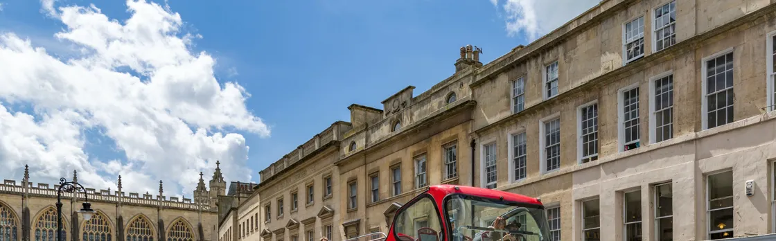 Hop-on hop-off City Sightseeing bus tour of Bath