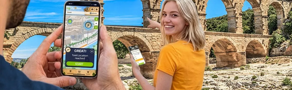 Self-guided digital scavenger hunt in Nîmes