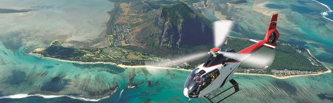 45-minute scenic helicopter flight in Mauritius from North Helipad