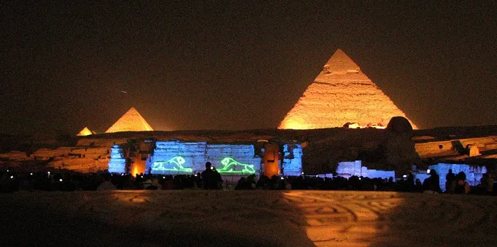 SOUND AND LIGHT SHOW AT THE PYRAMIDS