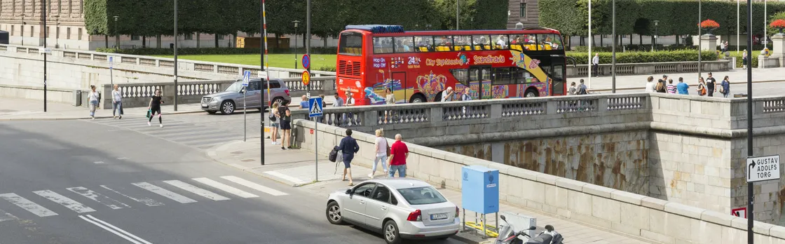 City Sightseeing hop-on hop-off bus tour of Stockholm