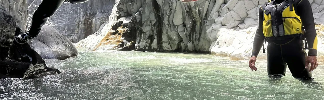 Body rafting along Alcantara River