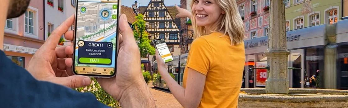 Self-guided digital scavenger hunt in Freiburg