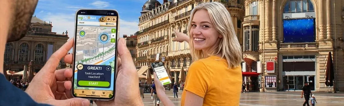 Self-guided digital scavenger hunt in Montpellier