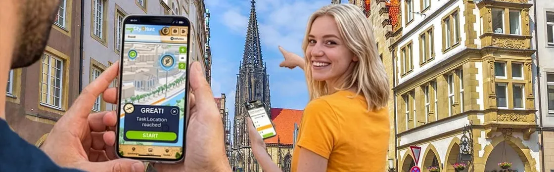 Self-guided digital scavenger hunt in Münster