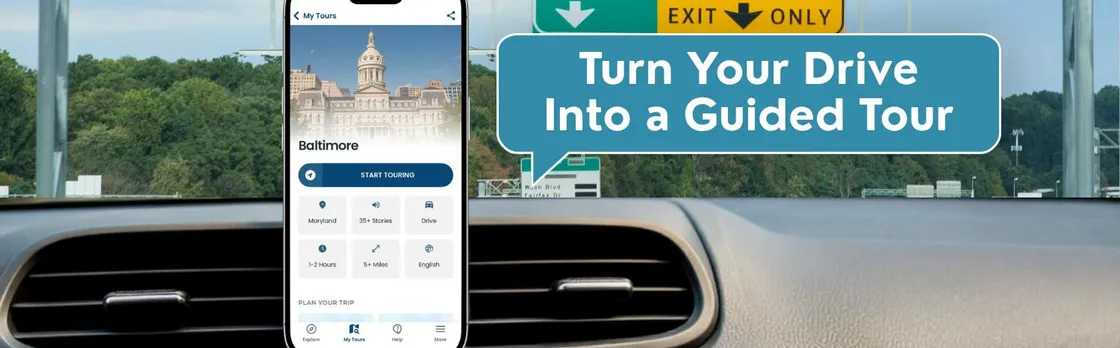 Historical Baltimore self-driving audio tour