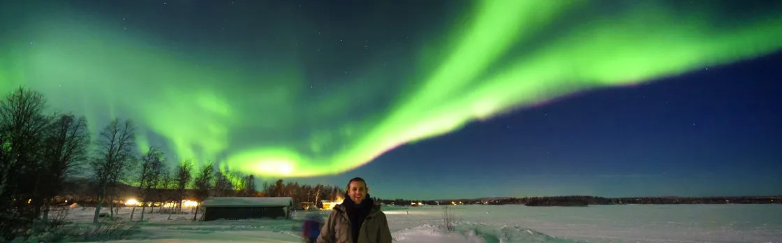 TUI snowmobile adventure by night