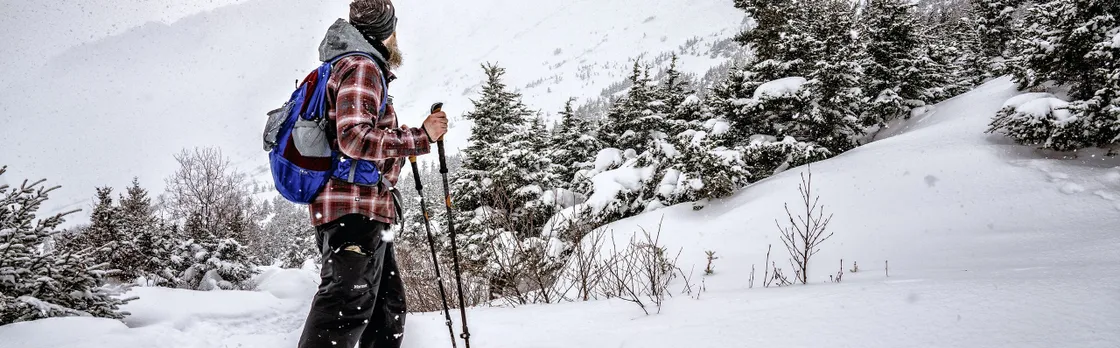 Advanced snowshoeing adventure in Anchorage