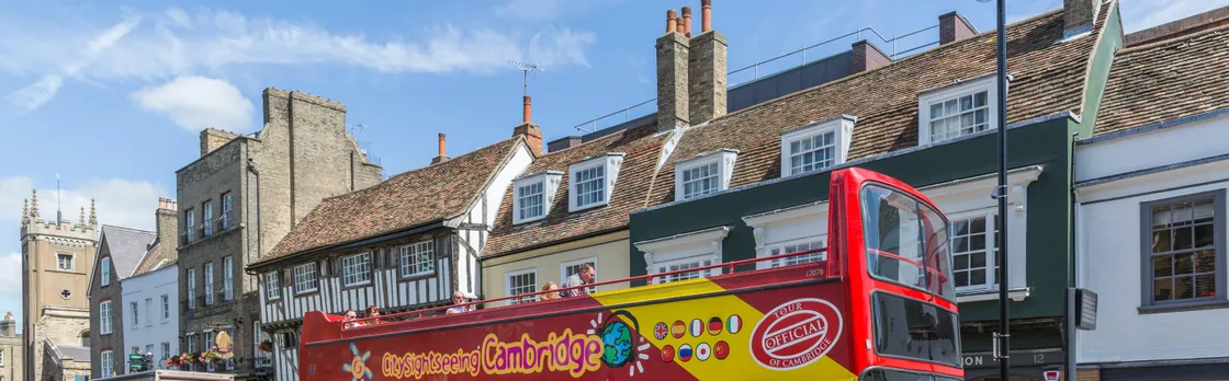 City Sightseeing hop-on hop-off bus tour of Cambridge