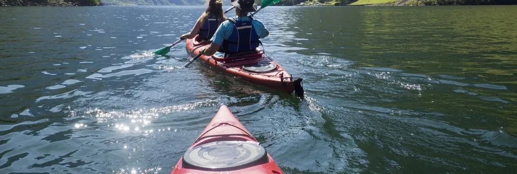 Guided sea kayak experience in the Nærøyfjord