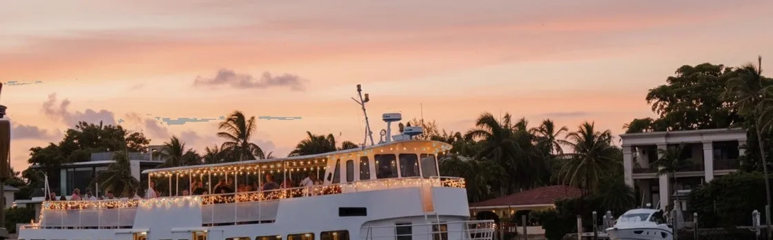 Miami skyline champagne cruise on Biscayne Bay