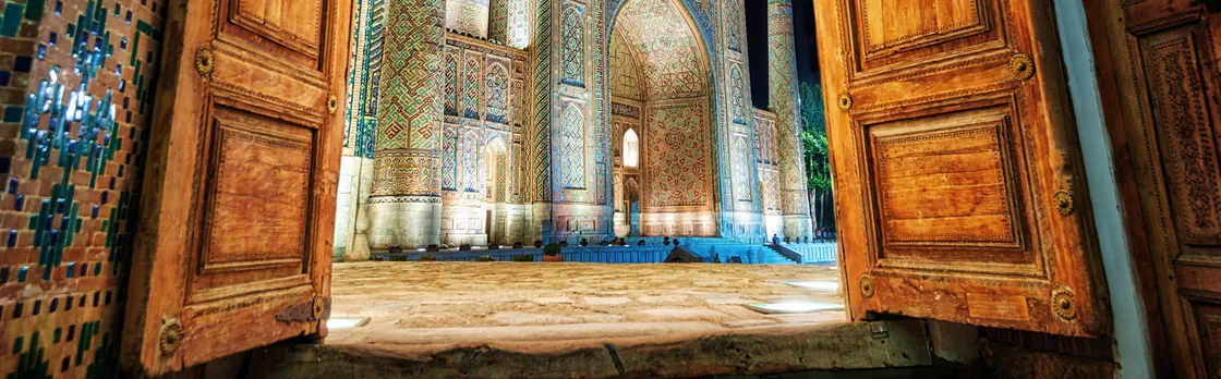 Online Sightseeing Tour in Samarkand: Registan and Bibi Khonum Mosque, Chinese Language