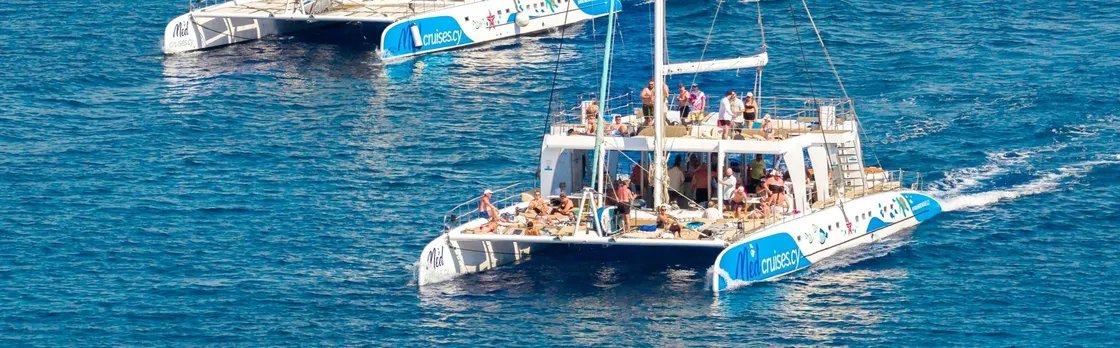 Konnos Bay relaxing catamaran trip