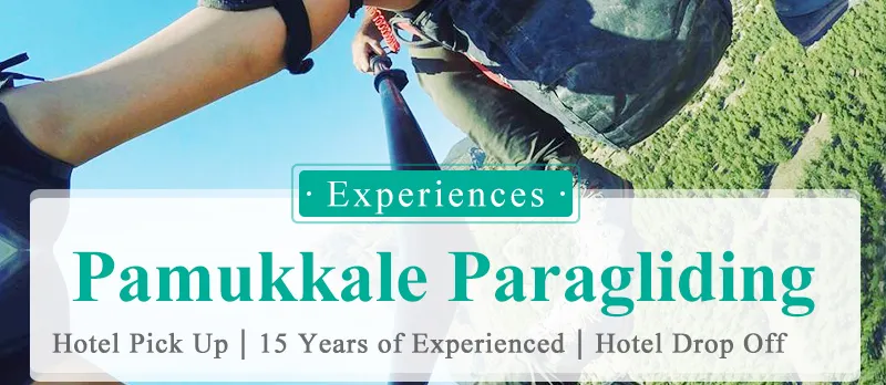 Turkey Denizli Pamukkale Tandem Paragliding Tour