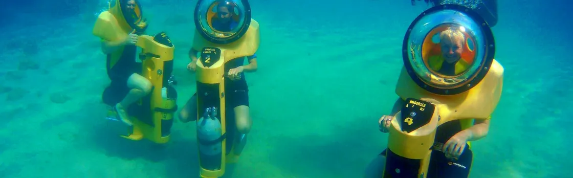 Cyprus underwater walking or scooter small-group tour