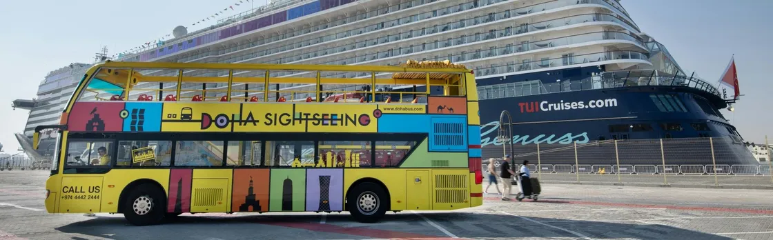 24-hour hop-on-hop-off Doha bus tour