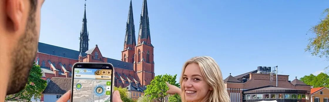 Self-guided digital scavenger hunt in Uppsala