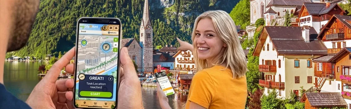 Self-guided digital scavenger hunt in Hallstatt