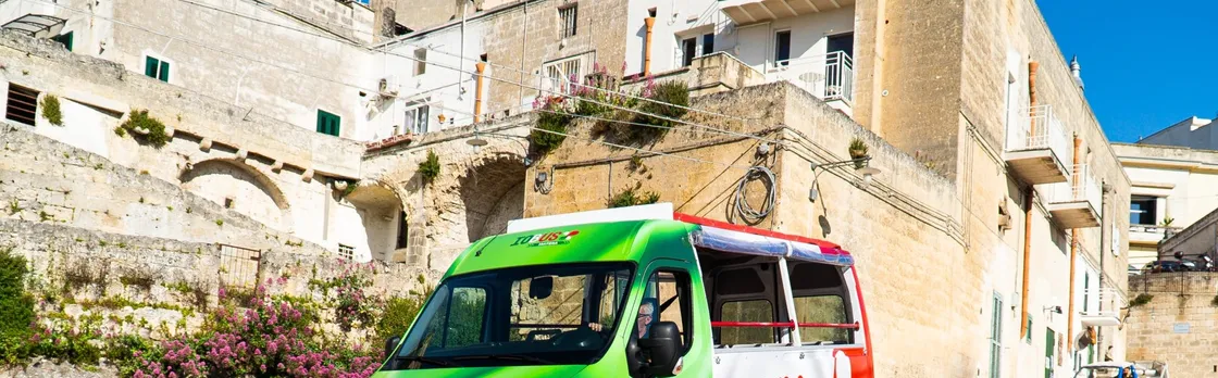 Matera sightseeing tour by open-top bus