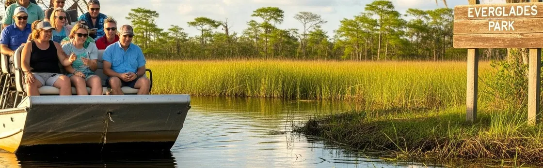 Everglades National Park airboat tour with pick-up from Miami