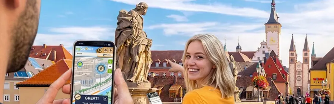 Self-guided digital scavenger hunt in Würzburg