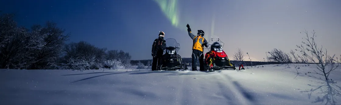 Levi Northern Lights Tour by Snowmobile