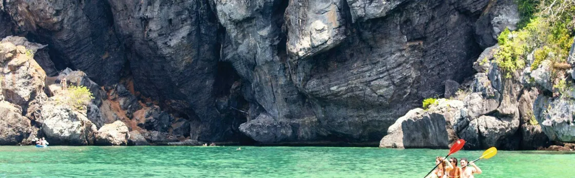 Phang Nga Bay kayak tour with sea caves