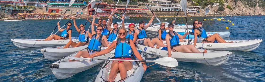 Capri kayak tour of caves and beaches
