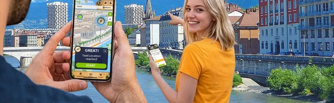 Self-guided digital scavenger hunt in Grenoble