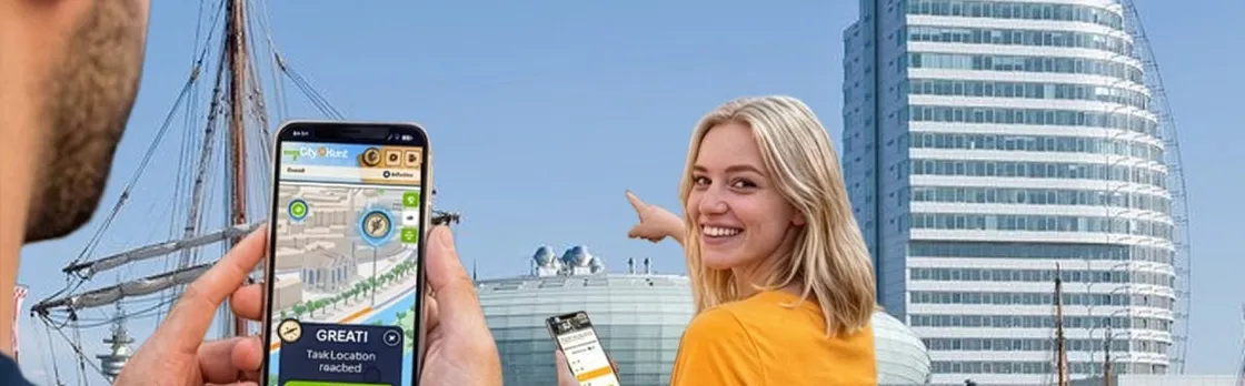 Self-guided digital scavenger hunt in Bremerhaven
