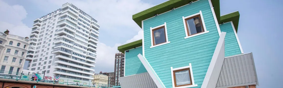 Entrance Ticket to the Upside Down House in Brighton