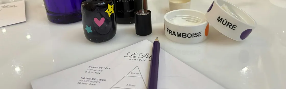 Le Petit Parfumeur kids workshop at Molinard Parfums in Grasse city