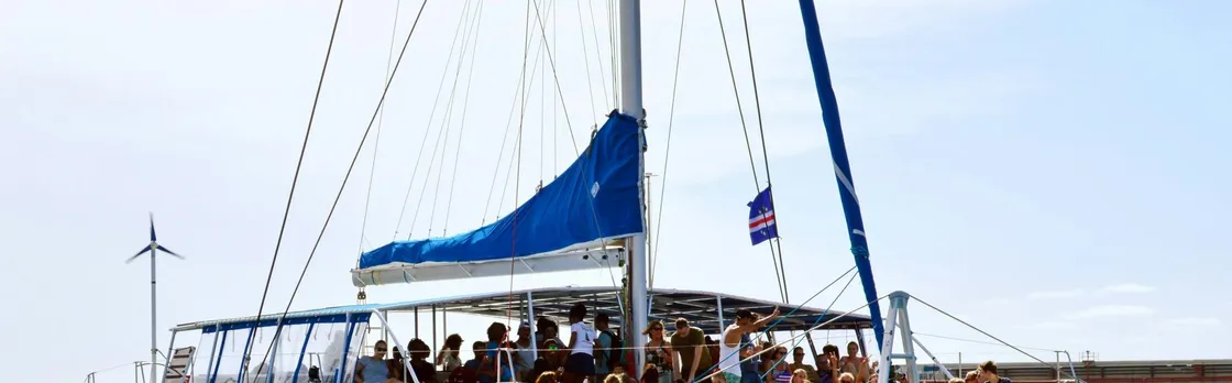 Sal island catamaran cruise with all-Inclusive drinks and optional transfers