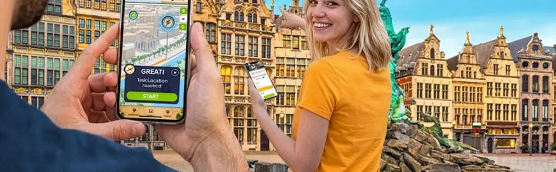 Self-guided digital scavenger hunt in Antwerp