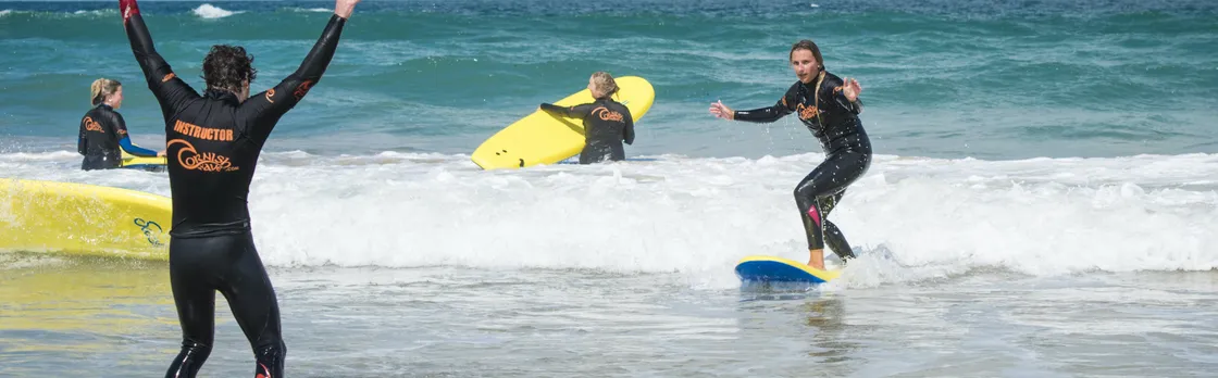 Beginners surf experience in Newquay