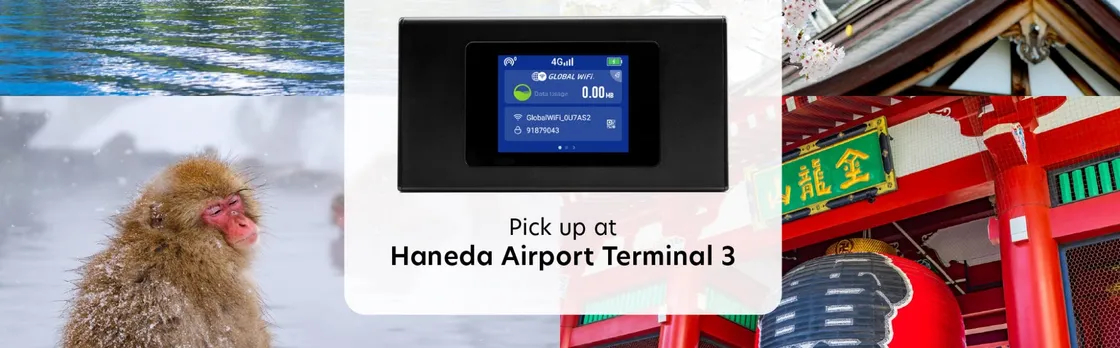 Pocket Wi-Fi rental at Haneda Airport Terminal 3