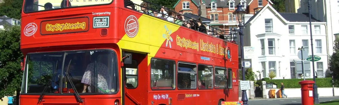 City Sightseeing hop-on hop-off bus tour of Llandudno