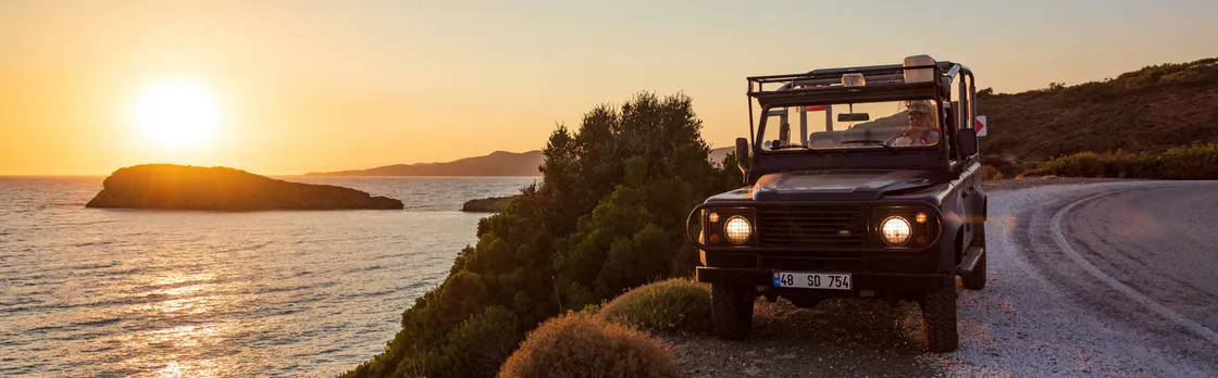 Marmaris 4x4 sunset safari with beach barbecue