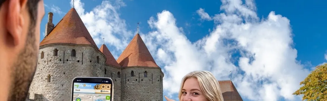Self-guided digital scavenger hunt in Carcassonne