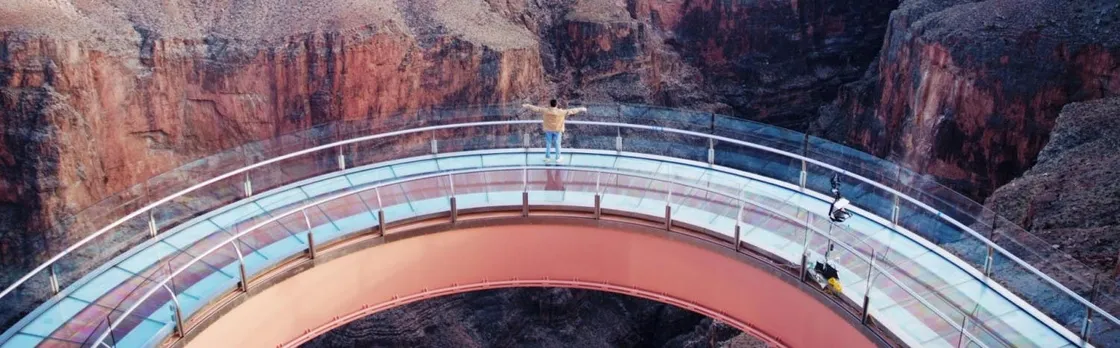 Grand Canyon West Rim bus tour with Hoover Dam photo stop and Skywalk ticket