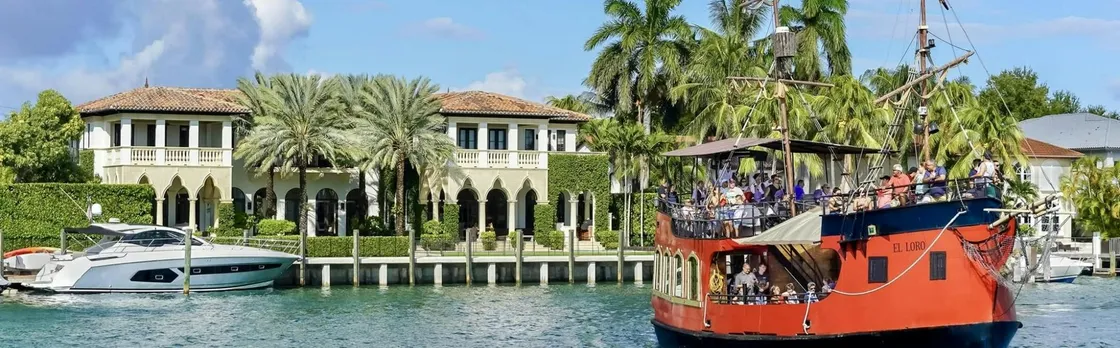 Pirate adventure on a sightseeing boat tour in Miami