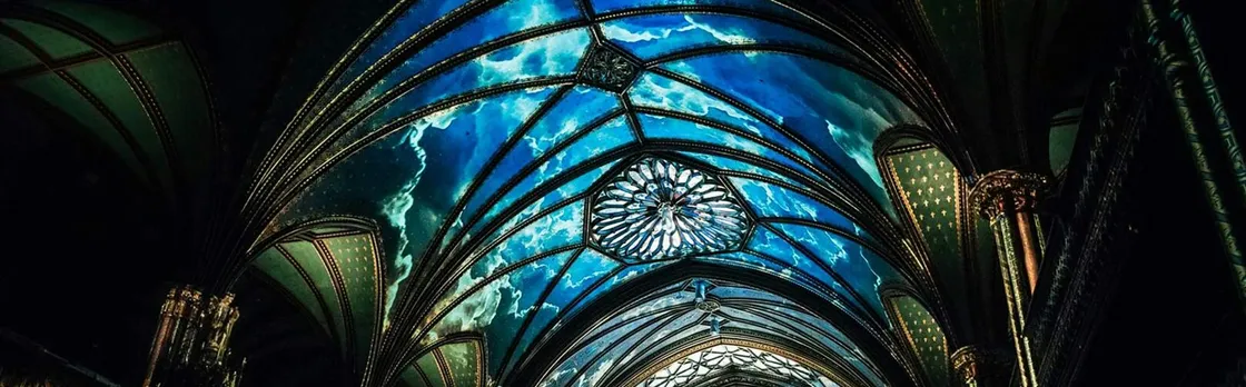 Montreal river cruise and AURA experience at Notre-Dame Basilica
