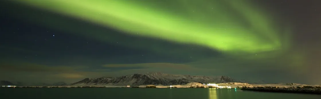 Northern lights by boat