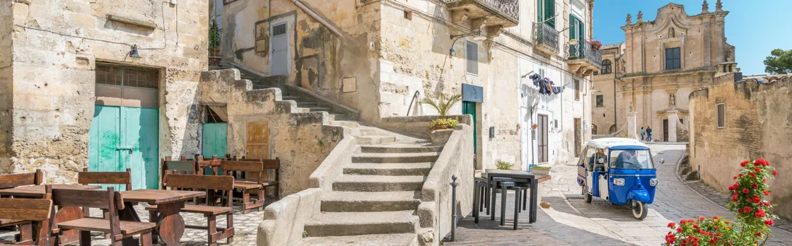Panoramic tour of Matera city center by tuk tuk