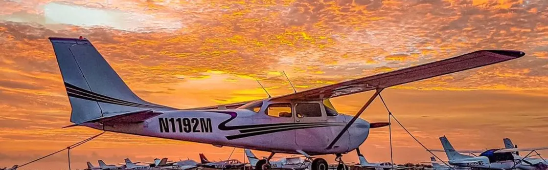 Miami private sunset airplane tour with champagne