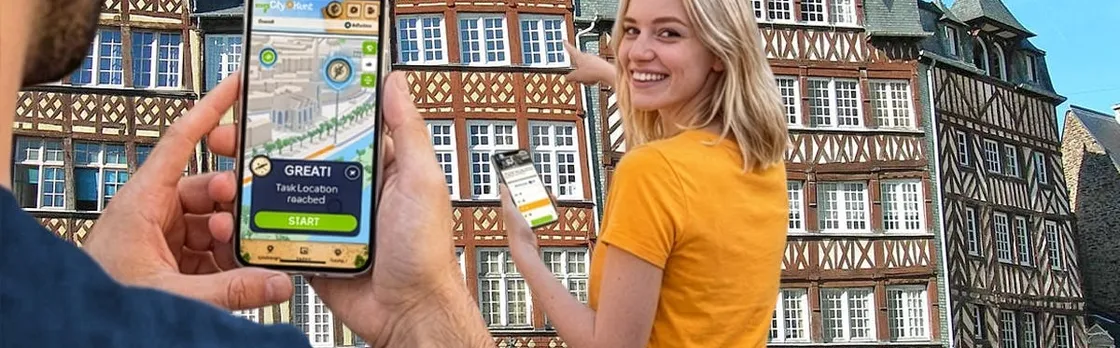 Self-guided digital scavenger hunt in Rennes