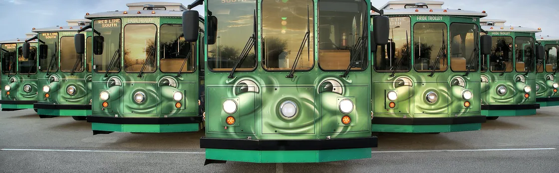 I-RIDE Trolley on International Drive in Orlando