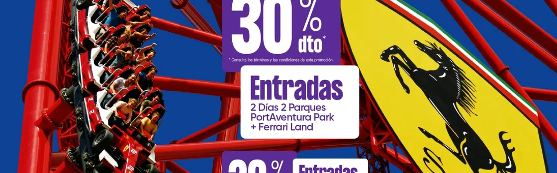PortAventura Park and Ferrari Land tickets for 1, 2 and 3 days